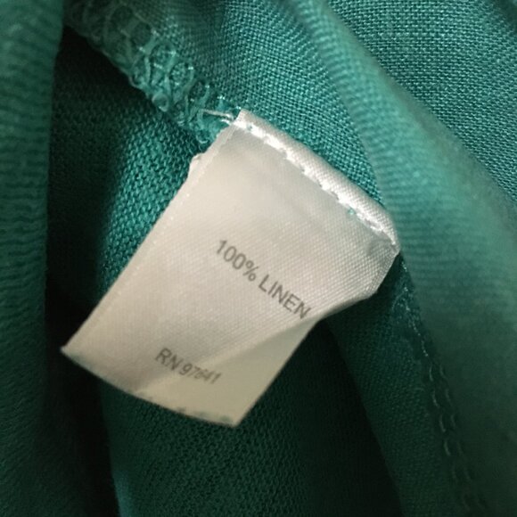 Love Linen 100% Linen Teal A-line Tank Top - Picture 8 of 15